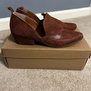 Brown Leather Ankle Boots